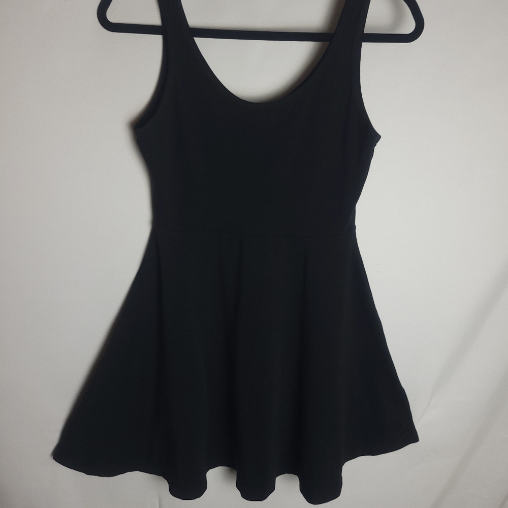 Express, Skater Mini-Dress, Medium, Black